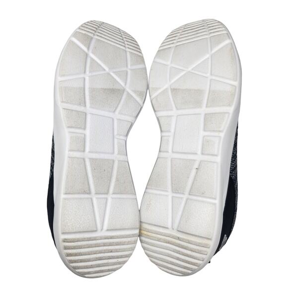 Skechers Shoes Womens 8 Gray Black White Knit Sport Memory Foam Comfort Running - Picture 11 of 11